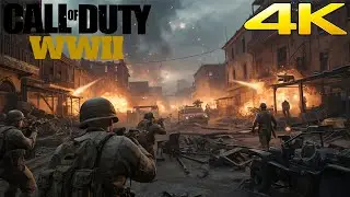 Ambush !! COD World War 2 Realistic Graphics - Call of Duty WW2 Gameplay PC 4k