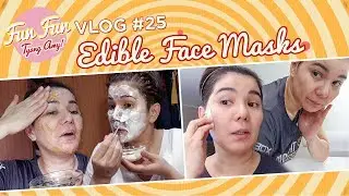 [Fun Fun Tyang Amy] Vlog 25 : Edible Face Masks | Beauty Tips
