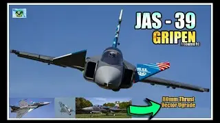 JAS-39 GRIPEN | Thrust Vector Upgrade |High ALPHA by |#FREEWING| #MotionRC |single 80mm| + Assembly