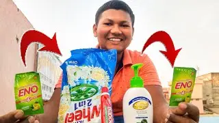 mixing eno +surf Excel +Dettol+Colgate experiment | amazing Eno experiment