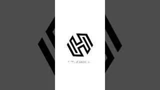 Letter H Logo Design in Coreldraw #shortvideo #shorts