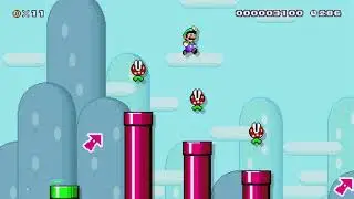 Woof 1-1: Slip n Slide by ???? - Super Mario Maker 2 - No Commentary 1bu