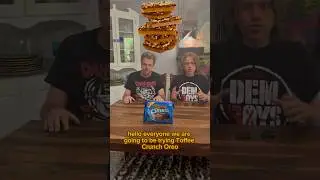 We tried Toffee Crunch Oreos #youtubeshorts