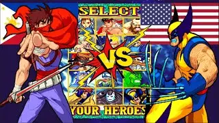 Marvel vs Capcom - clash of super heroes dennie22 vs Hydra Medusa