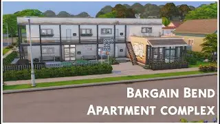Bargain Bend Apartment Complex | NO CC | The Sims 4 speedbuild | stop motion | BFF household |