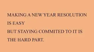 NEW year resolution 2022- How to make and achieve New year resolutions?