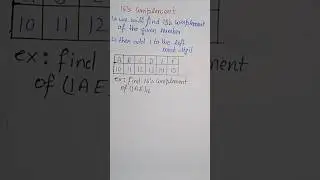 16&rsquo;s complement | r&rsquo;s complement | digital electronics #shorts