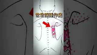 🔹上背肩胛內隱隱作痛（膏肓痛）✔️一個動作有效緩解