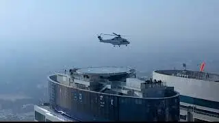 First time landed Helicopter on Centaurus mall Islamabad❤ #shorts #foryou #centaurusmall #helicopter