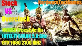Stock VS Overclock NVIDIA Freestyle On I7 8700K 5.0 GHz GTX 1080 2100 MHz Assassin's Creed Odyssey