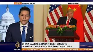Al Jazeera 21G News Hour Interview Chris Garcia on China's Retaliatory Tariffs