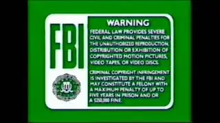 1991 Disney FBI Warning screens (read by Robert Stack in DVS style)