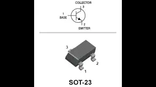 Defective transistor in SMD package.