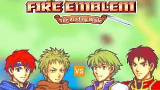 Fire Emblema the Binding Blade Roy e Chad  🆚 Wolt e Allen Gameplay 