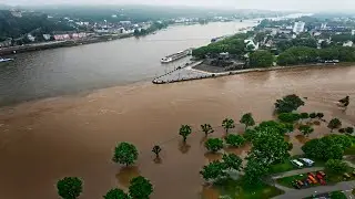 Hochwasser an Rhein und Mosel