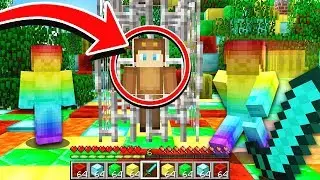 RAINBOW STEVE CAPTURED MOOSECRAFT IN MINECRAFT! *INSANE*