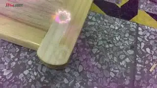Pulse laser cleaning machine clean surface on different woods#lasercleaning #cleaning