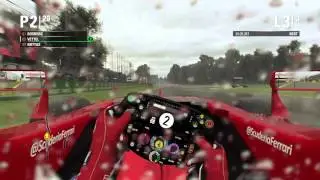 Codemasters F1 2015 PS4 Rain Gameplay Scuderia Ferrari F1 at Monza
