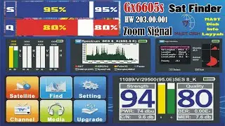 Gx6605s SatFinder New Software 2024 Free Download Double Zoom Signal #gx6605s #satfinder #dvbfinder