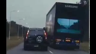 Samsung traffic innovation, See through the truck in front of you!