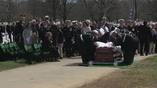 Military honors for Navy Capt. Tom Hudner