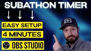 Как добавить таймер суббатона в прямую трансляцию &mdash; OBS Studio (2023)