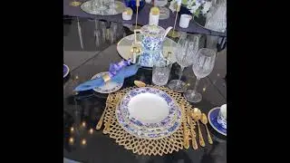 Tablescape styled for Waterford Crystal