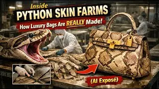 Inside Python Skin Farms: How Luxury Bags Are REALLY Made (AI Expos&eacute;) #aitechnology #aifactory