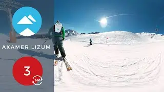 Axamer Lizum - Innsbruck, Austria | Red 3 (lower) - 360 VR | Piste View