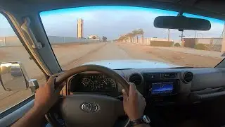 Andando em estrada de terra com o LandCruiser 76 LX fugindo a tr&acirc;nsito