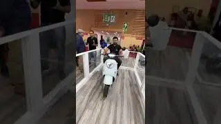 Auto balancing electric Scooter 🛵 showcased in #autoexpo2023 #liger #shorts