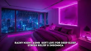 Rainy Night ASMR 🌧️ Soft Lofi for Deep Sleep, Stress Relief & Insomnia