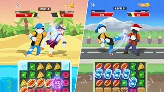 Match Hit - Puzzle Fighter - Gameplay Android Game Ios @PoppyKiddyRoblox