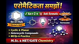Aromaticity in Organic Chemistry | 4n+2 Rule, Aromatic&ndash;Antiaromatic Concepts | NET & GATE Hindi
