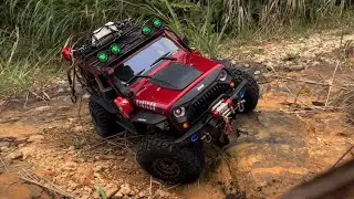 1/10 scale  RC crawler track   Jeep wrangler RUBICON Kanna Ginoza vill