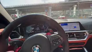 BMW M4 G82, работа BMW Driving Assistant Professional