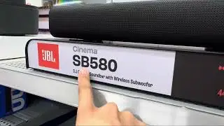 Jbl SB580 3.1 channel soundbar with wireless subwoofer #soundbar sound test 