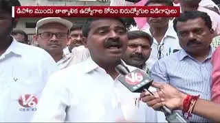 RTC Employees Strike Continues All Over In Telangana | V6 Telugu News