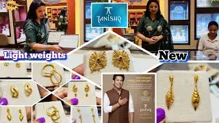  New🔥Trendy 22KT To 18KT Gold Earrings design from Tanishq | Stunning Dailywear Gold earrings design