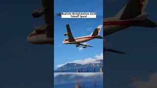 Realistic United Airlines A330 Takeoff Speed