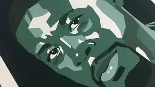 Live Malen eines Akrylgem&auml;ldes GZA vom Wu-Tang Clan