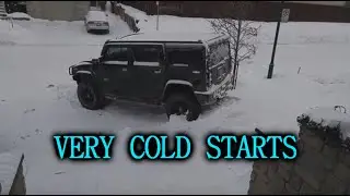 WINTER COLD STARTS compilation | -35*C | s.3 ep.27 | Запуск двигателя в мороз -35