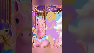 pastel carousel // digital illustration #artprocess #fantasyart #arttimelapse #fairground #carousel