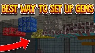 BEST WAY TO SETUP GENS (FROM COAL GENS TO EMERALD GENS)! | Minecraft Prisons (Cosmic Prisons)