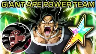 100% LR WRATHFUL BROLY ON GIANT APE POWER TEAM! Dragon Ball Z Dokkan Battle