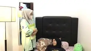 English nursing expression role-play video about encouraging.