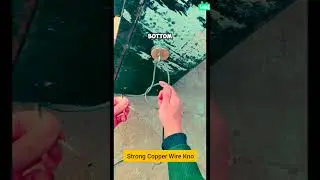 How to Securely Tie and Quickly Release a Strong Copper Wire for Emergency Use #facts #shorts #tips