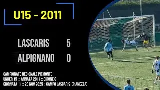 Lascaris - Alpignano 5 - 0 :: Campionato regionale U15 :: 2011