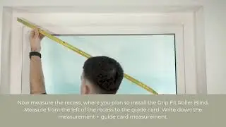 How to Measure for no-drill Grip Fit Roller Blinds | Direct Order Blinds