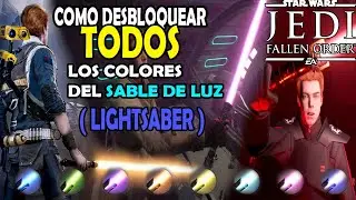 Como DESBLOQUEAR TODOS los COLORES DEL SABLE DE LUZ🔥 | STAR WARS JEDI: La Orden caída | TUTORIAL🎮